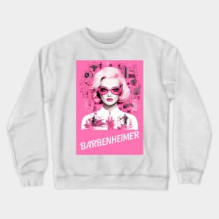 barbie oppenheimer design futuriste créatif Crewneck Sweatshirt